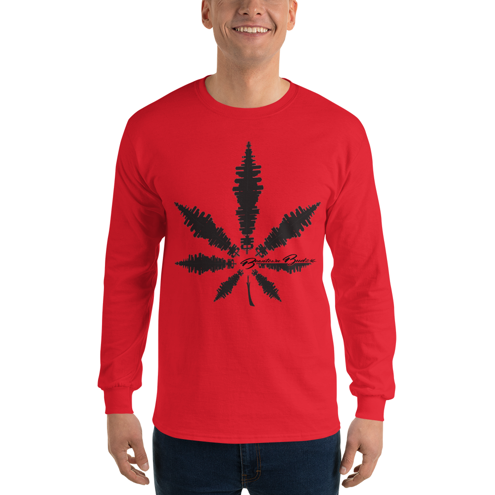 Beantown Pot Leaf City Long Sleeve T-Shirt