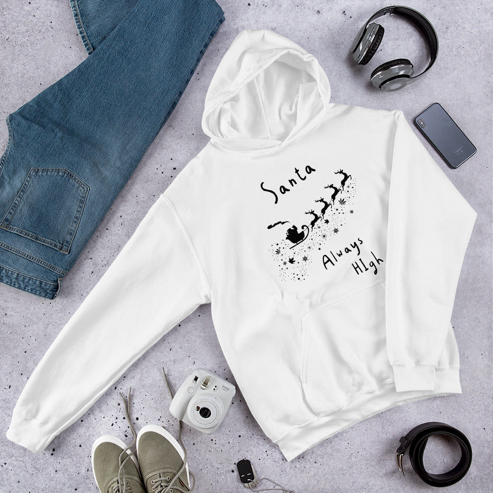 Santa Always High Hoodie