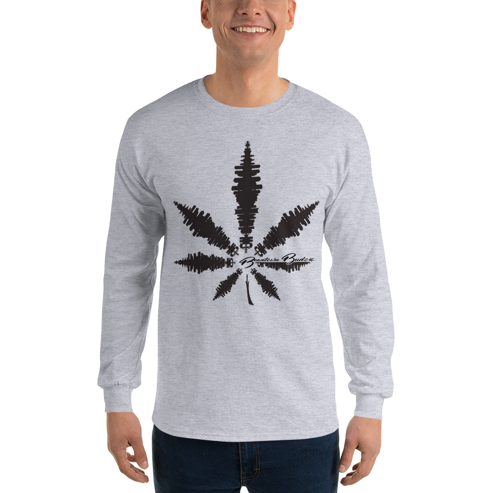 Beantown Pot Leaf City Long Sleeve T-Shirt