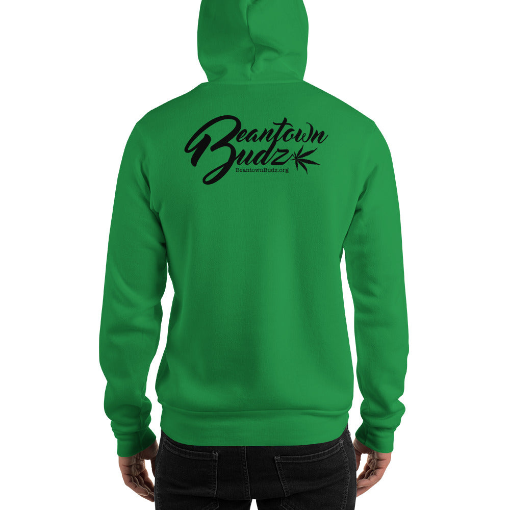 Green Santa Hooded Sweatshirt