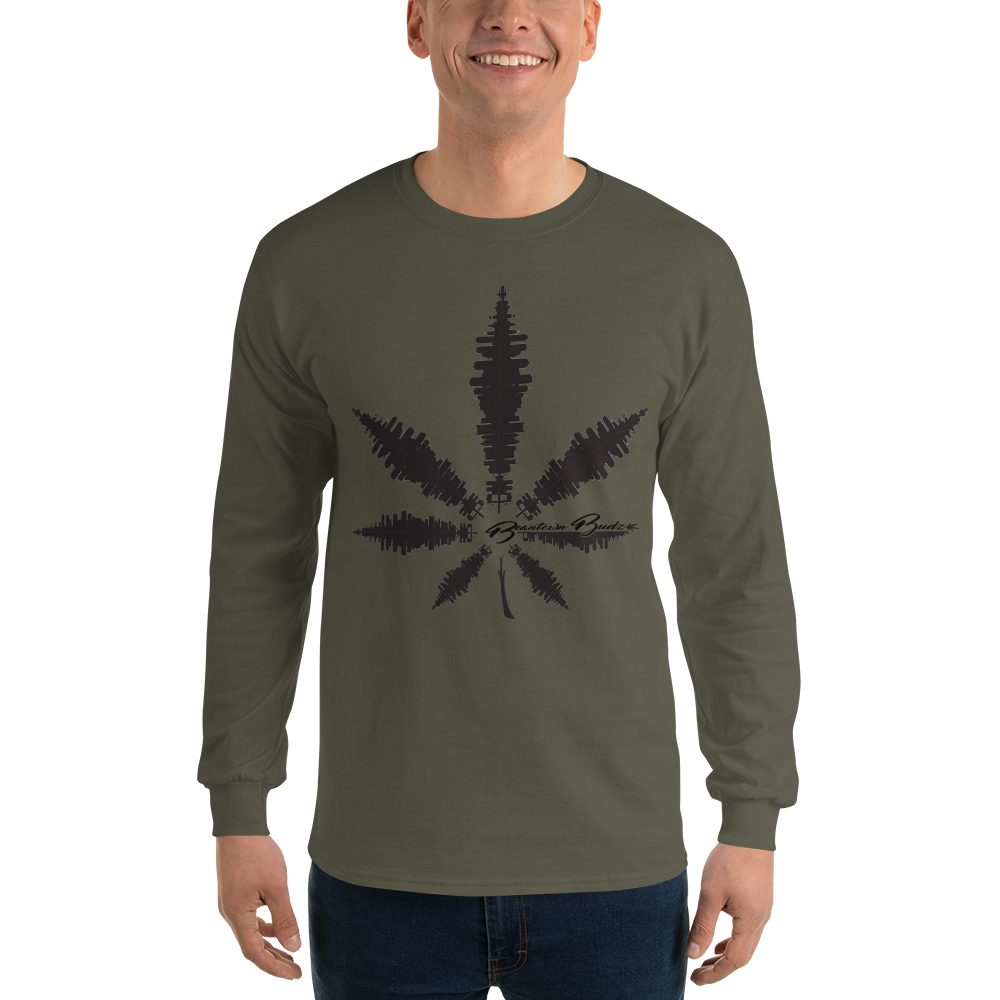 Beantown Pot Leaf City Long Sleeve T-Shirt