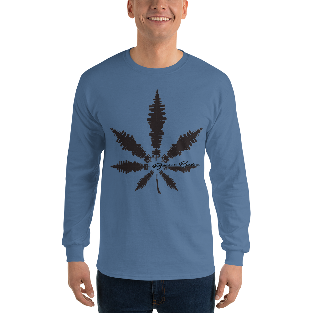 Beantown Pot Leaf City Long Sleeve T-Shirt